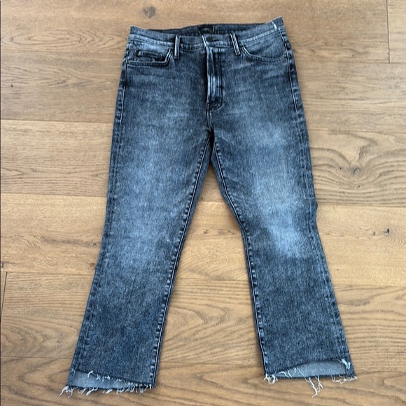 Mother the insider crop step fray jeans - size 31 - Picture 1 of 6